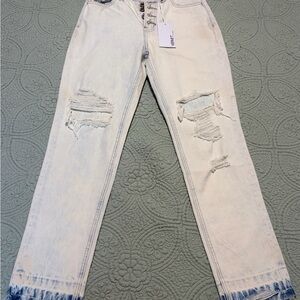 Vervet Los Angeles High Rise Distressed Jeans Size 24 NWT